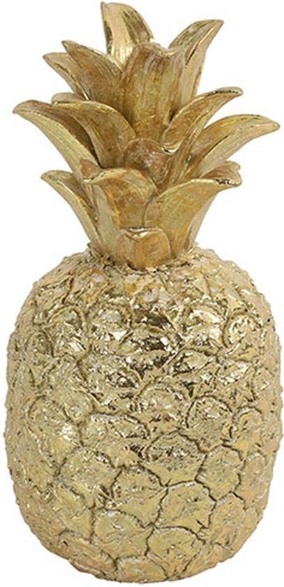 Ananas Annie - Goudkleurige Ananas -  Large -  goud - L13x B13 x Hoogte 25CM
