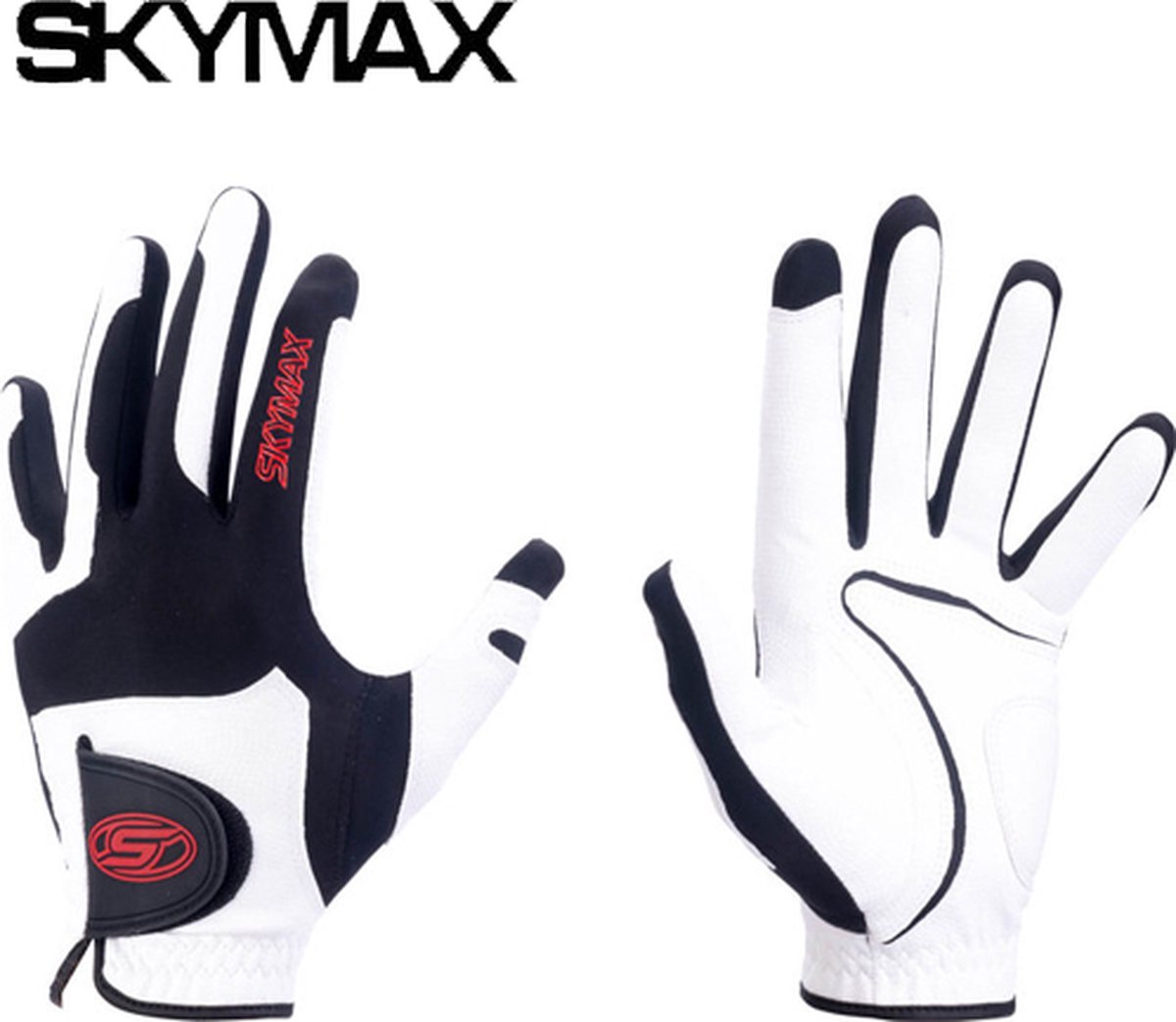 Skymax One Size Fits All Golfhandschoen, wit/zwart