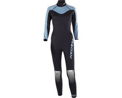 Dames wetsuit 3mm zwart/blauw S