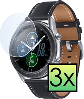 Screenprotector Geschikt voor Samsung Galaxy Watch 3 41 mm Screenprotector Tempered Glass Gehard Glas - 3x