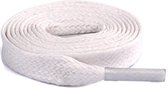 1 paar witte sportveters - 2 platte veters - 60 cm - sneakers gymschoenen outdoor - wit - veter plat