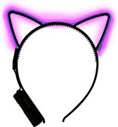 LED haarband - Diadeem - Tiara - Meisjes - Dames - Verkleedaccessoires - 1 AAA-batterij - Kunststof - roze