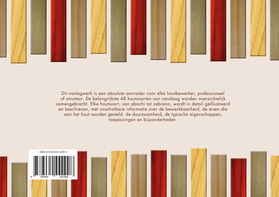 48 houtsoorten - boek - hout, pm editions nv | 9789464442908 | Boeken | bol