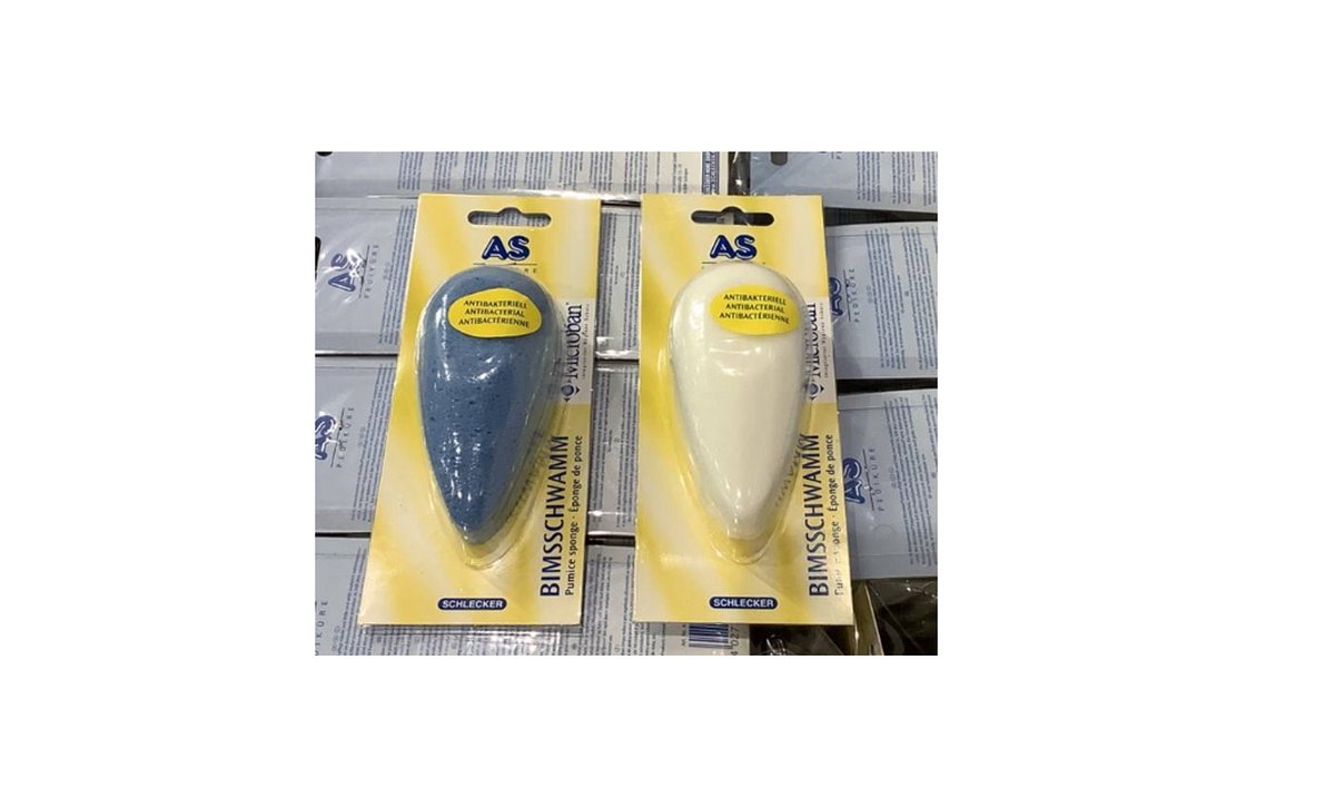 Pedicure puimsteen - harde spons met antibacteriële werking - 3 stuks