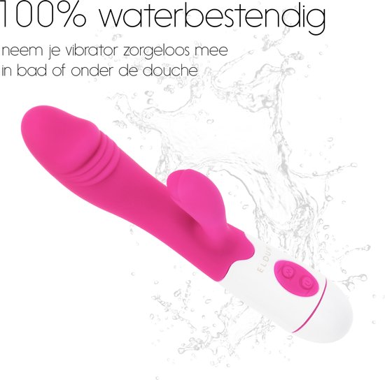 Eldur® Tarzan Vibrator - 30 Standen - Stil & Discreet - Seksspeeltjes - Vibrators voor Vrouwen - Clitoris & G-spot Stimulator - Dildo - Sex Toys