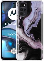 Motorola Moto G22 Hoesje Liquid Marble - Designed by Cazy
