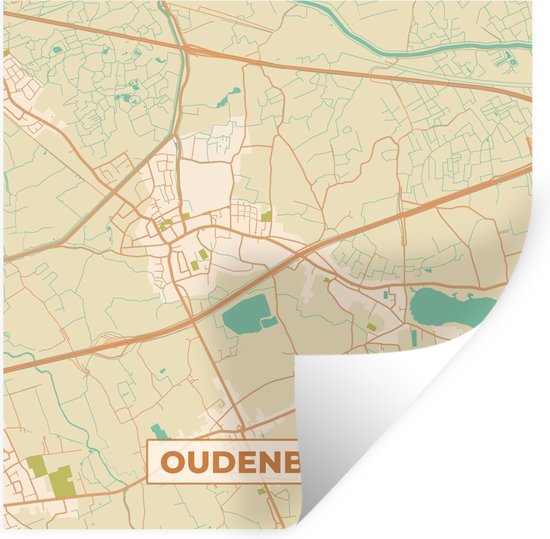 Stickers muraux - Plan d'étage - Plan de la ville - Carte - Vintage ...