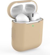Jumada's Apple Airpods hoesje - Airpods 1 en 2 - Softcase - Bruin - Beschermhoesje - Siliconen