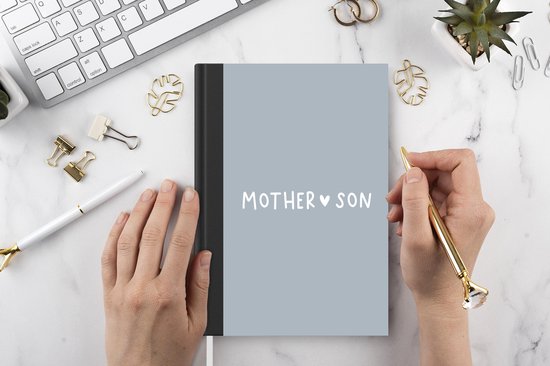 Cahier - Cahier d'écriture - Citations - Mère - Fils - Amour - Famille - Mother - Fils - Proverbes - Cahier - Format A5 - Bloc-notes - Cadeaux Sinterklaas - Cadeaux pour enfants - Cadeaux chaussures - Petits cadeaux