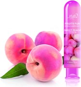 EnjoyXXX - Glijmiddel - Perzik - Peach - smaak en geur - Waterbasis - Eetbaar - Anaal - Puur genot - 80 ml - Massage olie - Easyglide