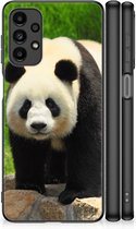 Smartphone Hoesje Geschikt voor Samsung Galaxy A13 4G Bumper Hoesje met Zwarte rand Panda