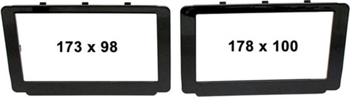 2-DIN paneel Toyota Hilux 2017-2020