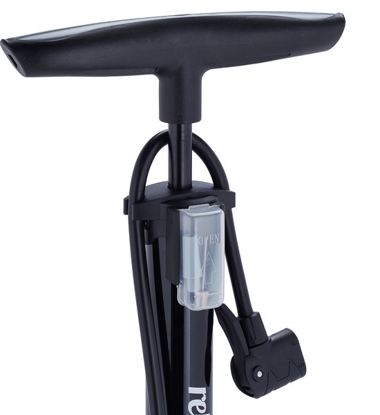 fietspomp met manometer - hogedruk - 3 adapters - vloerpomp - universeel - zwart — afbeelding 5