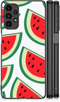 Hoesje Bumper Geschikt voor Samsung Galaxy A13 4G Telefoon Hoesje met Zwarte rand Watermelons