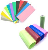 50 Stuks 20700/21700 Batterij PVC Krimpkous Tube Wrap - Mix kleuren