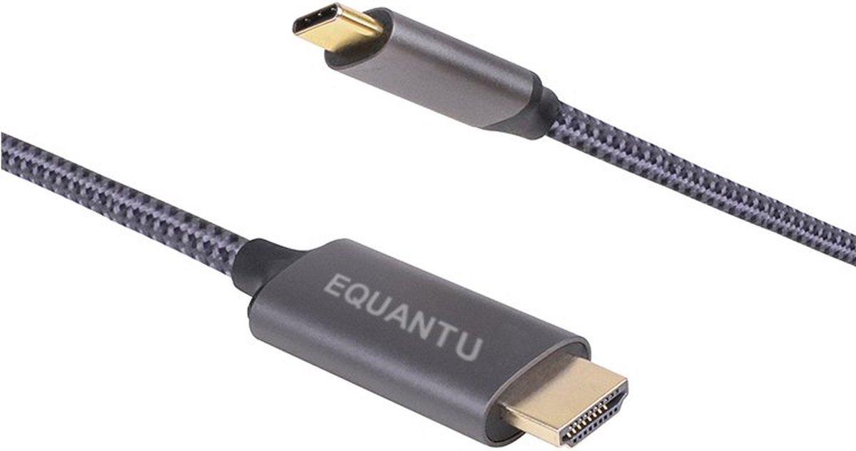 USB C naar HDMI Kabel - 1.8 meter - 4K 60hz - Premium Kwaliteit - Equantu®️