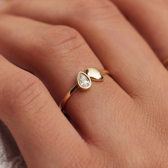 Beloro Jewels Monte Napoleone Dames Ring 9 karaat Goudkleurig 16.50 mm / maat 52