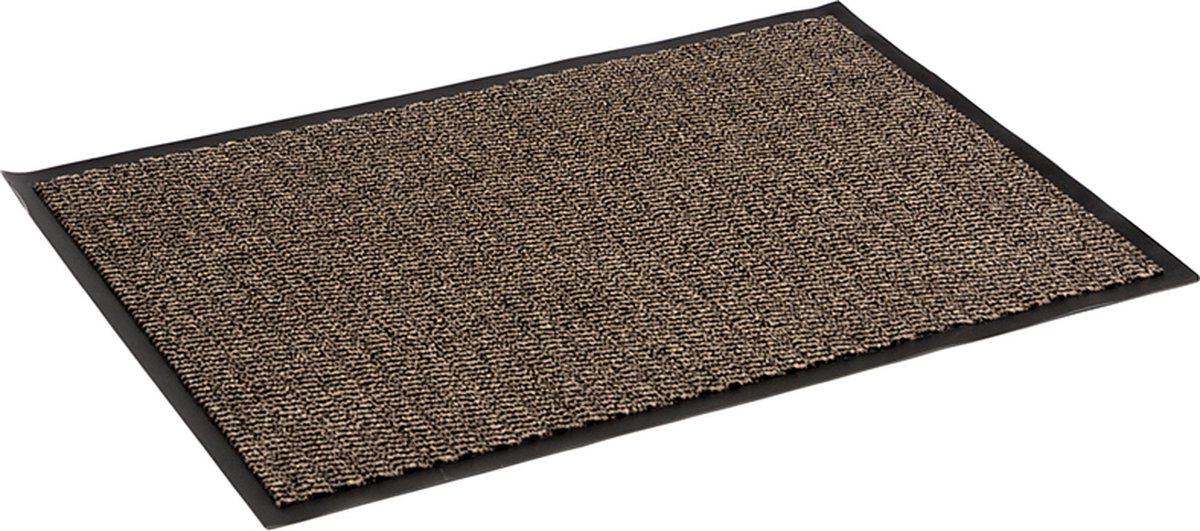 Rubbermagazijn Deurmat voor binnen 60 x 90 cm - Bruin
