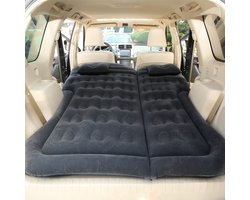 Auto luchtbed - multifunctioneel - achterbank - 2 persoons - opblaasbaar bed - luchtmatras - reizen - vakantie - kamperen - bed - matras - inclusief elektrische pomp - Zwart