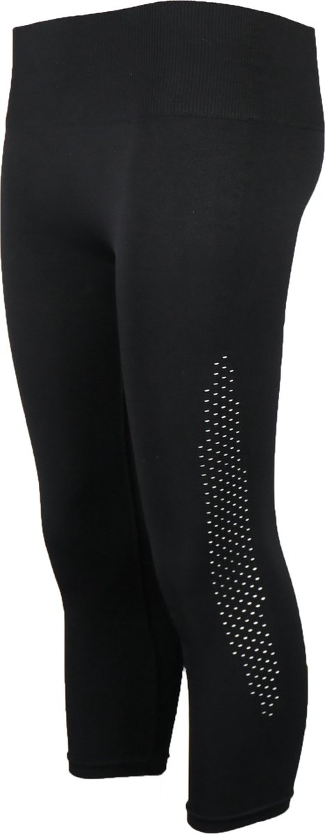 Pretty Polly Capri Legging - Active Wear - 3/4 legging - Zacht - Naadloos - Ademend - Comfort - Bewegingsvrijheid - Gerecycled Garen - Yoga - Pilates - S/M - Zwart van Pretty Polly — afbeelding 2
