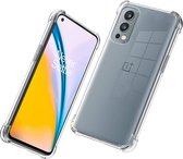 Hoesje geschikt voor OnePlus Nord 2 - Clear Anti Shock Hybrid Armor Case Siliconen Back Cover Hoes Transparant