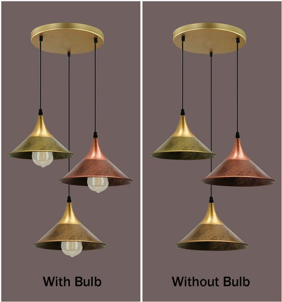 Hanglampen loft industriële vintage hanglamp ediso... - Vicedeal