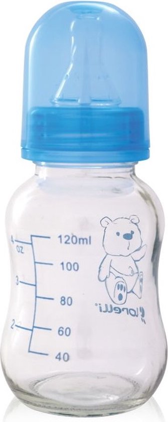  - Lorelli Glass Blue 120ml Glazen Fles 1020061-0002