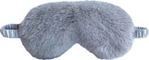 Slaapmasker fluffy grijs