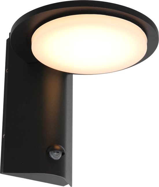 Bederven Van tyfoon Moderne buitenlamp | tuinlamp | wandlamp | dag en nacht sensor | zwart |  bol.com