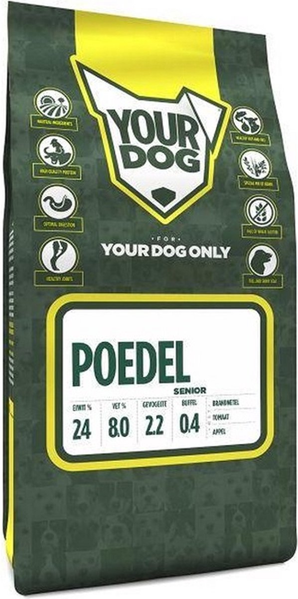 Senior 3 kg Yourdog dwerg- of toypoedel hondenvoer