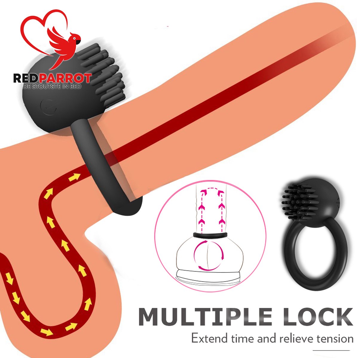 Goedkoopste Vibrerende penisring clitoris stimulator | 2 in 1 cockring | Vibratie ring | Siliconen | Fijne afwerking