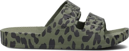 Freedom Moses Slippers Leo Cactus Groen met Leopard print - Maat 35-36 | bol