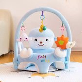 AdomniaGoods - Baby zitkussen - Baby zitstoel - Baby zitje - kinderstoel - Baby zitzak - Babyspeelgoed - Blauw