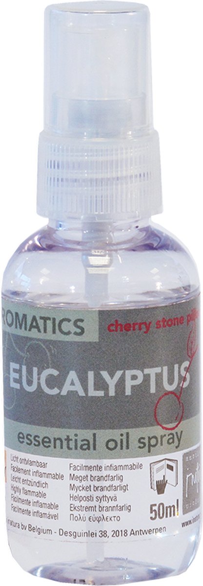Goedkoopste Kersepitje Aromatics - Flesje 50ml aromaspray, gebaseerd op etherische olie EUCALYPTUS