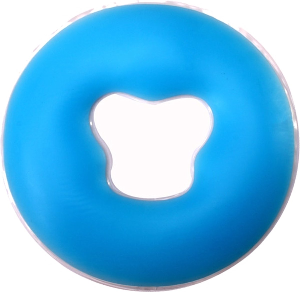 Silicone gezichtskussen blauw rond