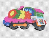 Houten Puzzel-Locomotief-Speelgoed-vanaf 3 jaar