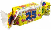 Snoeptoffee - 25 jaar - Gevuld met Snoep - In cadeauverpakking met gekleurd lint