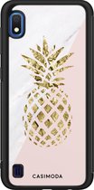 Casimoda® hoesje - Geschikt voor Samsung Galaxy A10 - Ananas - Zwart TPU Backcover - Ananas - Roze
