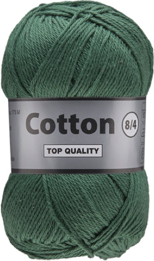 Lammy Yarns Cotton eight 8/4 - 5 pelotes (072) - vert foncé - fil de coton fin