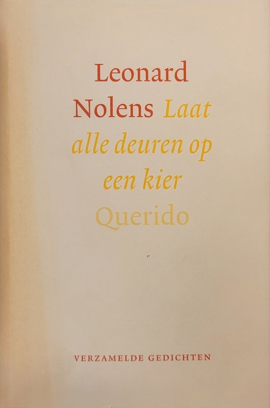 Cover van het boek 'Laat alle deuren op een kier' van Leonard Nolens