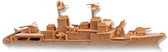 Bouwpakket 3D Puzzel Fregat Oorlogsschip van hout