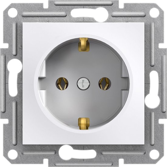 Schneider Electric Prise murale Asfora encastrée au sol - Wit