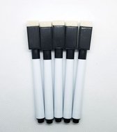 Magnetische whiteboard markers met wisser (5 Stuks)-whiteboard stiften