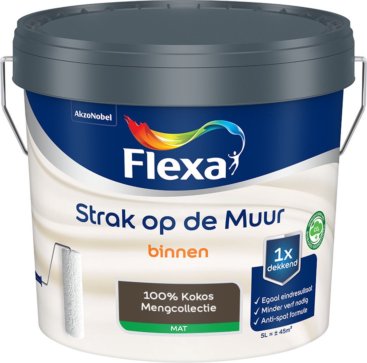 Flexa Strak op de muur - Muurverf - Mengcollectie - 100% Kokos - 5 Liter