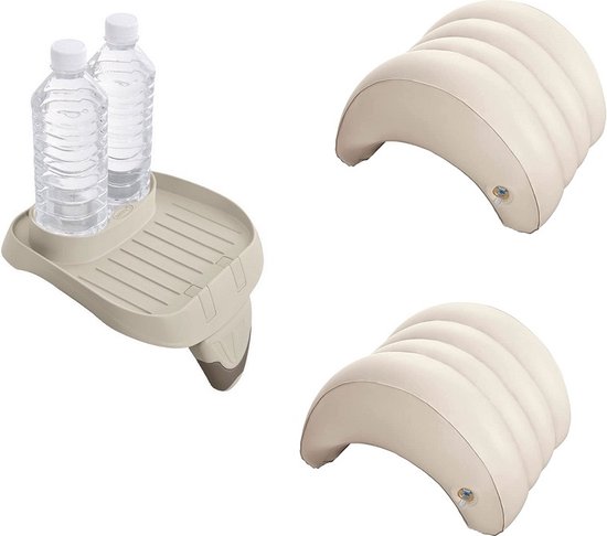 Intex Set 2 Intex Spa Hoofdsteun 1 Intex Purespa Bekerhouder