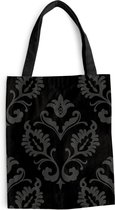 Sac bandoulière - Sac de plage - Shopper Baroque - Zwart - Motif - 40x50 cm - Sac coton