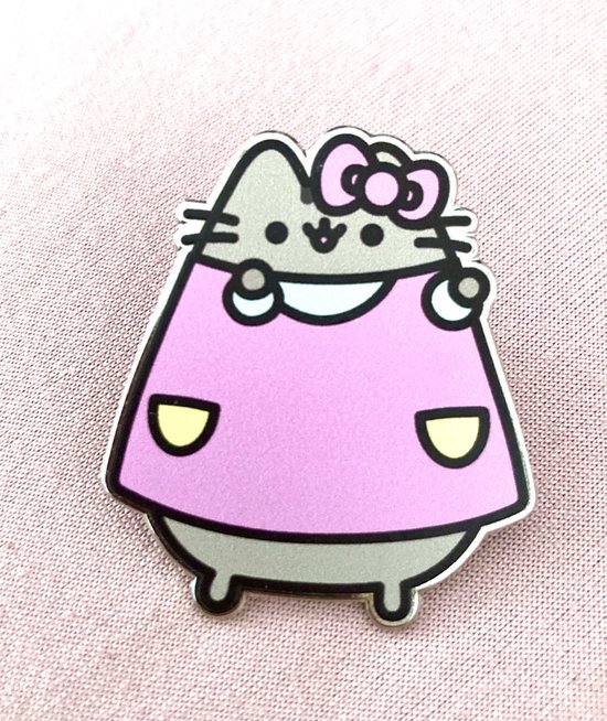 Pusheen - Pin Badge - PUSHEEN X HELLO KITTY DRESS UP - Emaille - Kawaii - Anime