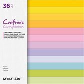 CC Textured Cardstock Paperpad 30x30 cm - Pastels