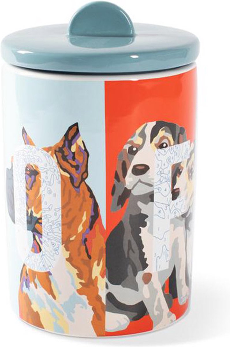 by Fringe studio Woof Ceramic Treat Jar 465109 Keramiek