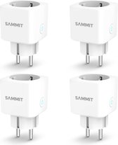 SAMMIT Slimme Stekker 4 Pack – Met energiemeter & Tijdschakelaar - Smart Plug – Wifi – Smart home